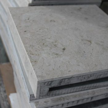 White Onyx Marble White onyx stone honeycomb panel — natural onyx veneer laminated on an aluminium honeycomb core